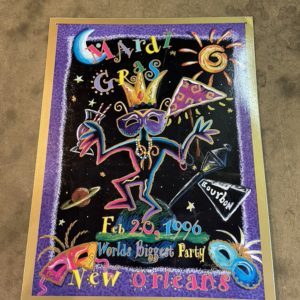 Grande affiche Mardi Gras New Orleans 1996